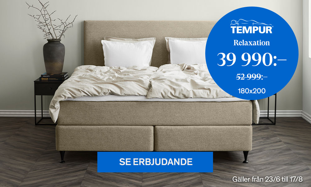 Tempur Relaxation Kontinentals&auml;ng 39990:-